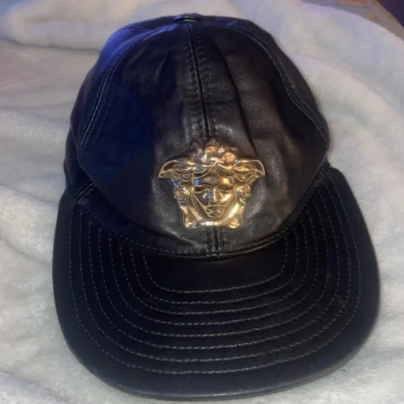 Authentic Leather Versace hat - Picture 3 of 6